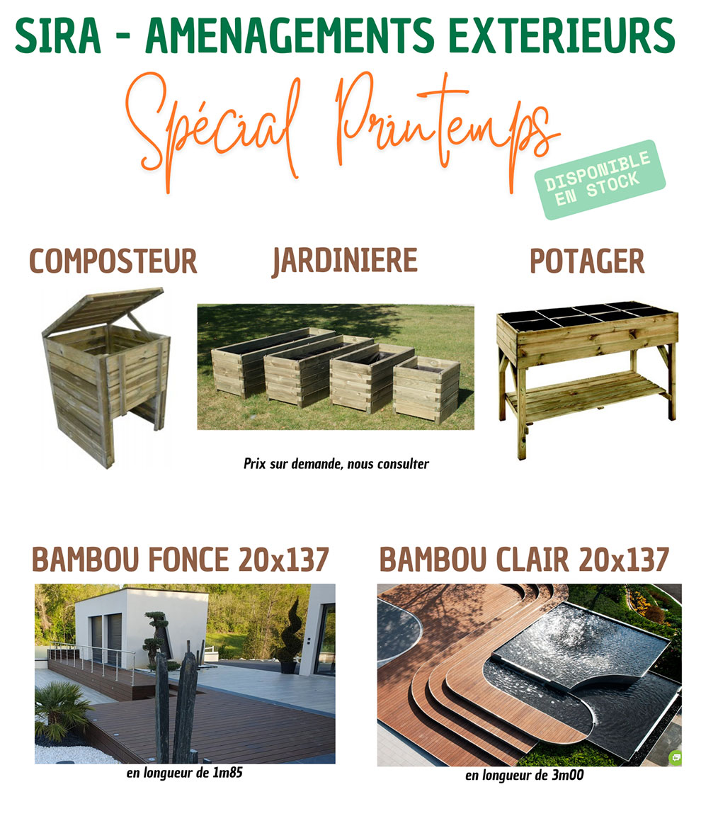 Aménagements extérieurs en bois SIRA